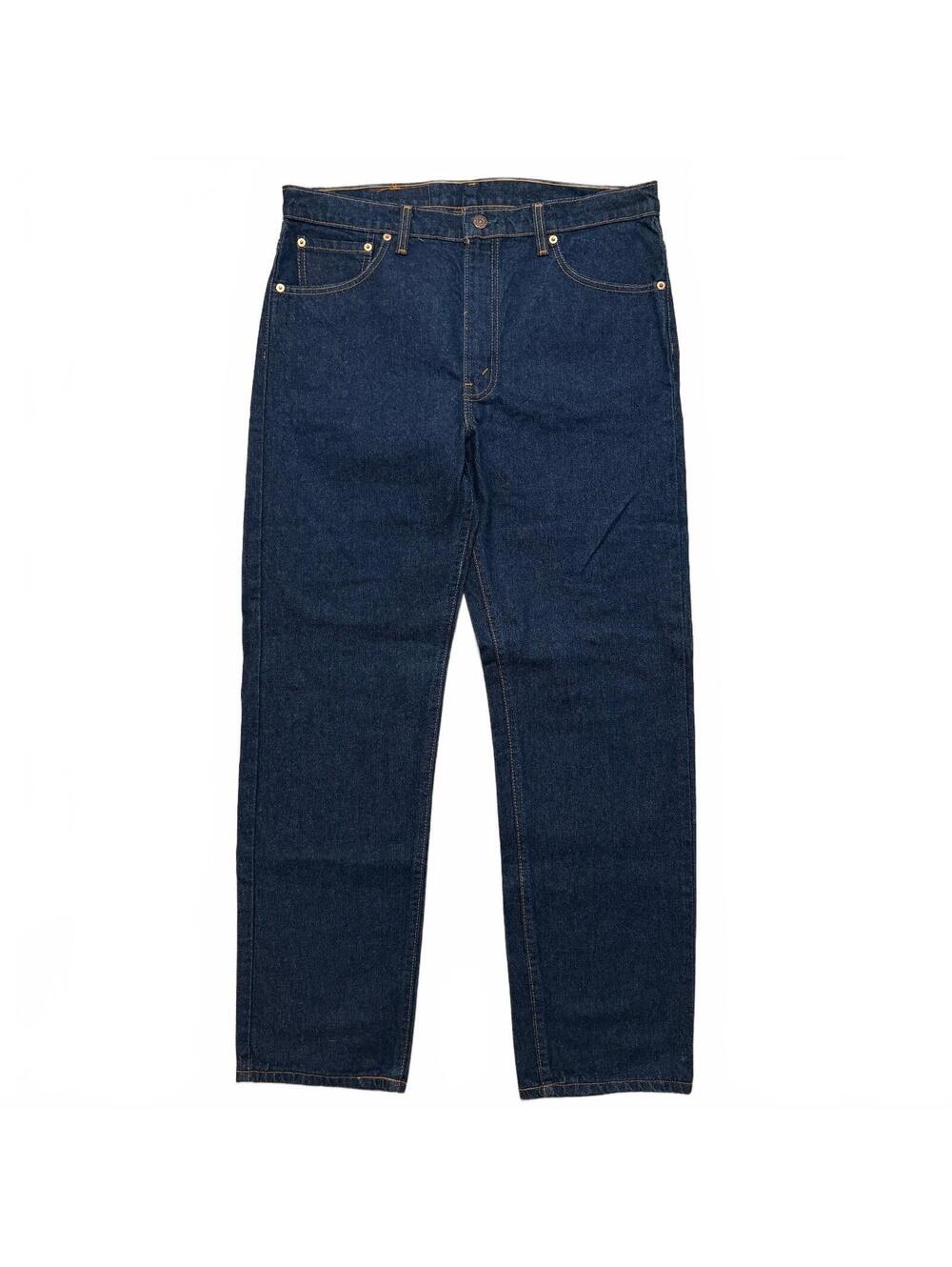 VTG 90's Levi's 505's Dark Wash Deadstock Straight Leg Jeans Men's 34x30 Blue